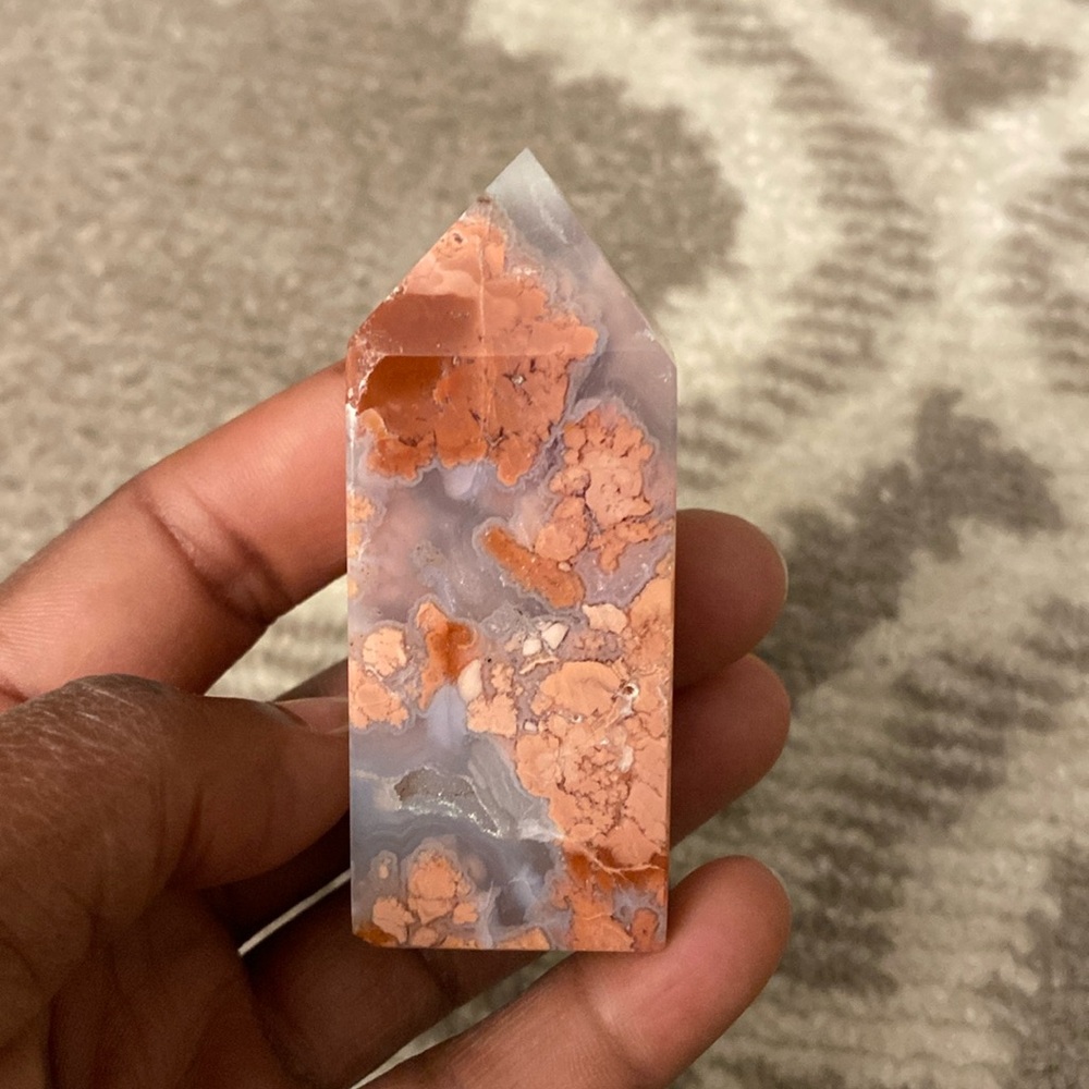 Cotton Candy Agate Tower